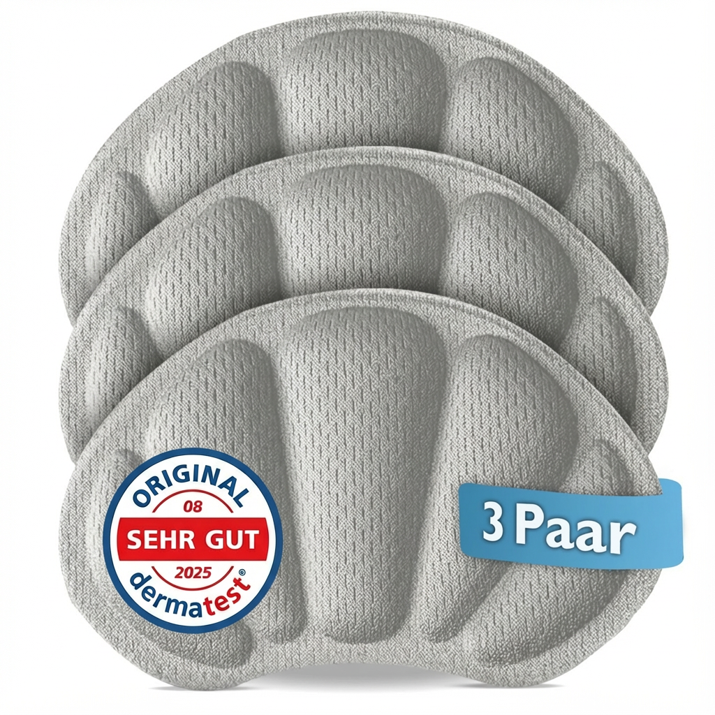 Fersenpolster 3 Paar Grau EDELHELD®