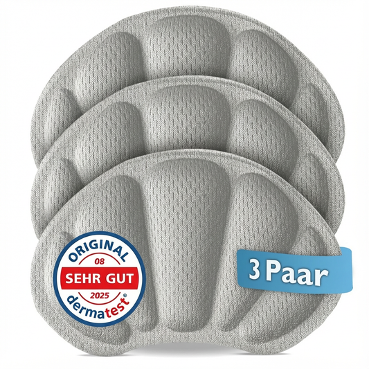 Fersenpolster 3 Paar Grau EDELHELD®