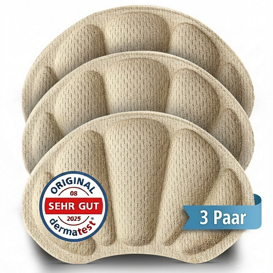 Fersenpolster 3 Paar Beige EDELHELD®